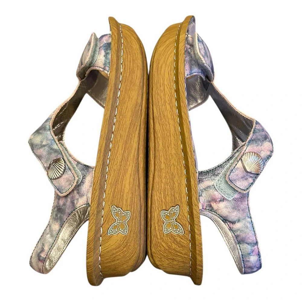 Alegria Leather Sandals with Adjustable Straps Kendra Impressionista US 7-7.5 - Picture 3 of 13